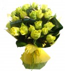 Лайм. Роза Лимбо. Букет из 21 Желто зеленой розы.
